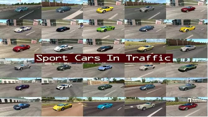 Pack Carros Esportivos no Tráfego v12.6 – ETS2 1.47