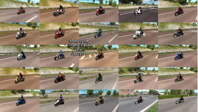 Pack Motos no Tráfego v6.5 – ETS2 1.47