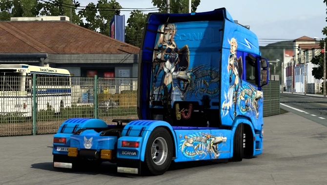 Skin Blue Anime Scania R Nextgen High Roof – ETS2 1.47