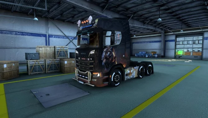 Skin Tiger Scania S – ETS2 1.48