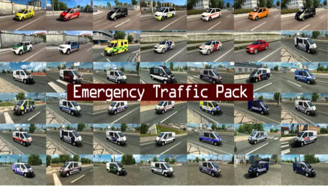 Pack Tráfego de Emergência v1.2.6 – ETS2 1.48