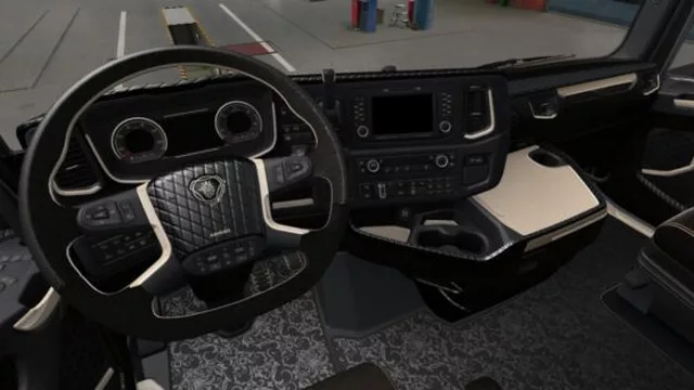 Interior Black Lux Scania 2016 S e R – ETS2 1.49