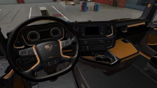 Interior Preto/Amarelo Scania 2016 – ETS2 1.49